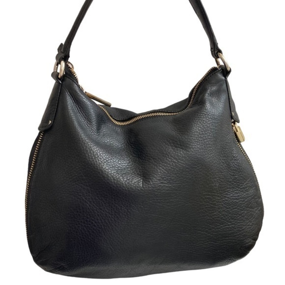 Henri bendel vintage soft black leather hobo bag